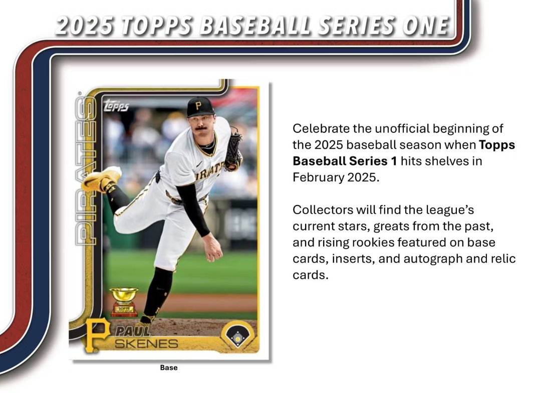 2025 Topps Series 1 Cartes Baseball MLB 7-Pack Blaster Box