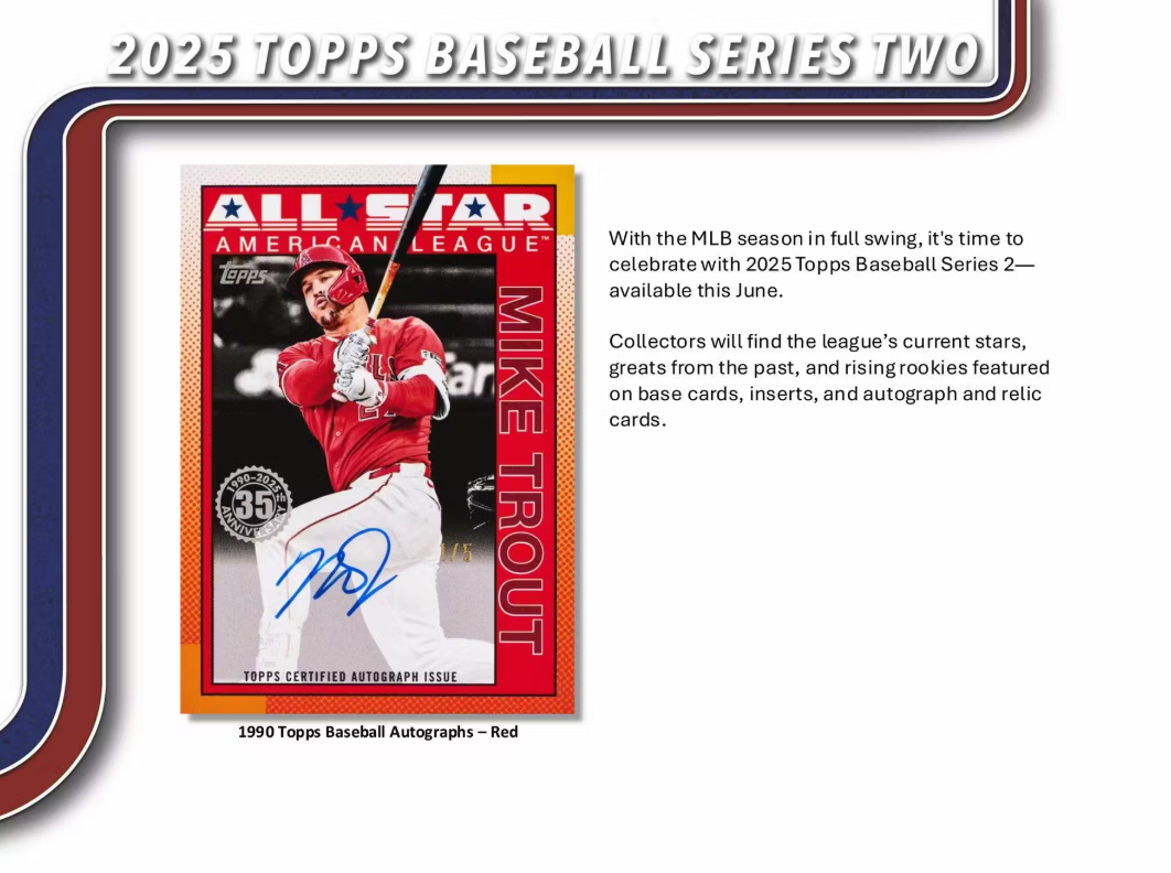 2025 Topps Series 2 Cartes Baseball MLB Blaster Box