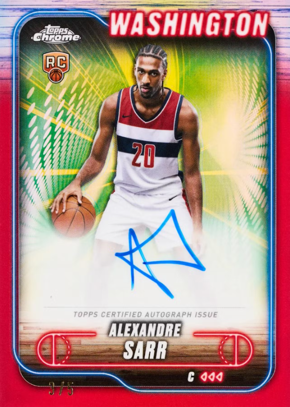 2024-25 Topps Chrome Cartes Basketball NBA Blaster Box