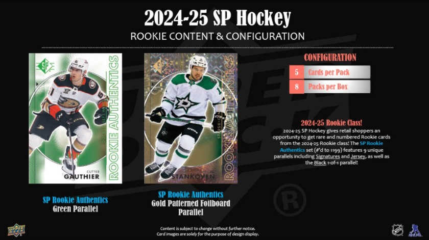 2024-25 Upper Deck SP Cartes Hockey NHL Blaster Box Upper Deck
