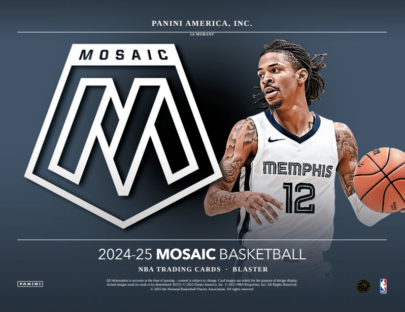 2024-25 Panini Mosaic Cartes Basketball NBA Blaster Box Panini
