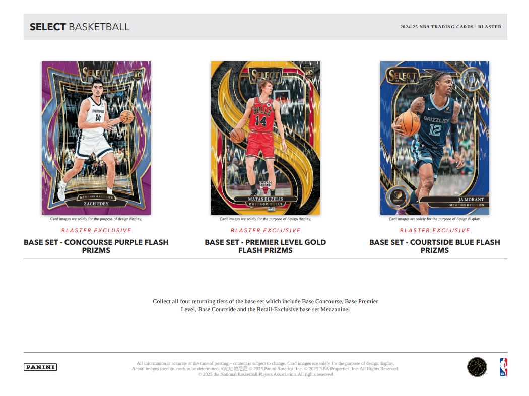 2024-25 Panini Select Cartes Basketball NBA Blaster Box Panini