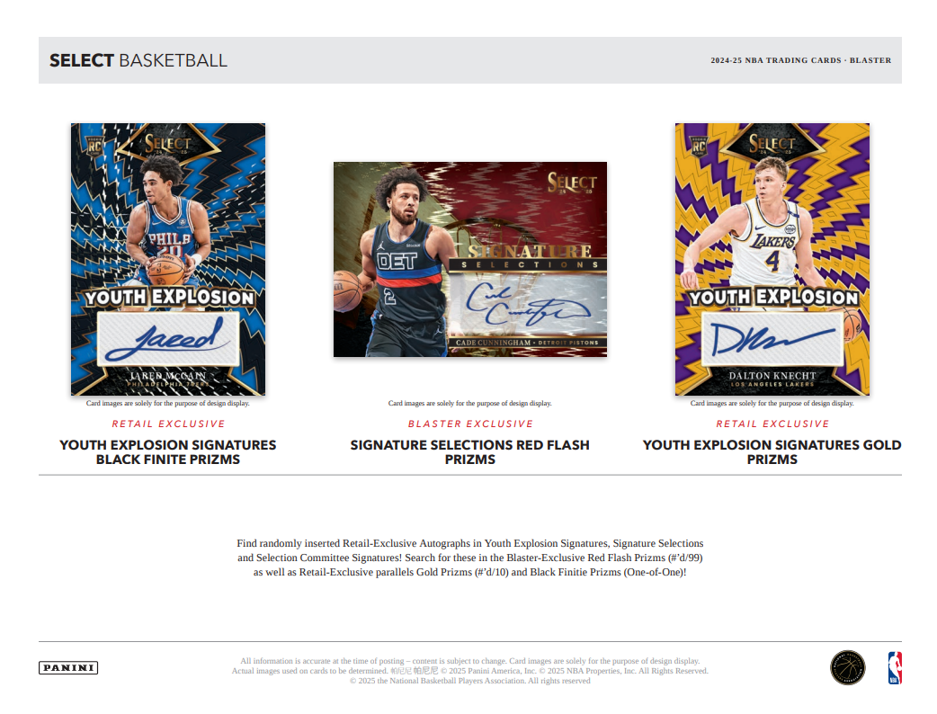 2024-25 Panini Select Cartes Basketball NBA Blaster Box Panini