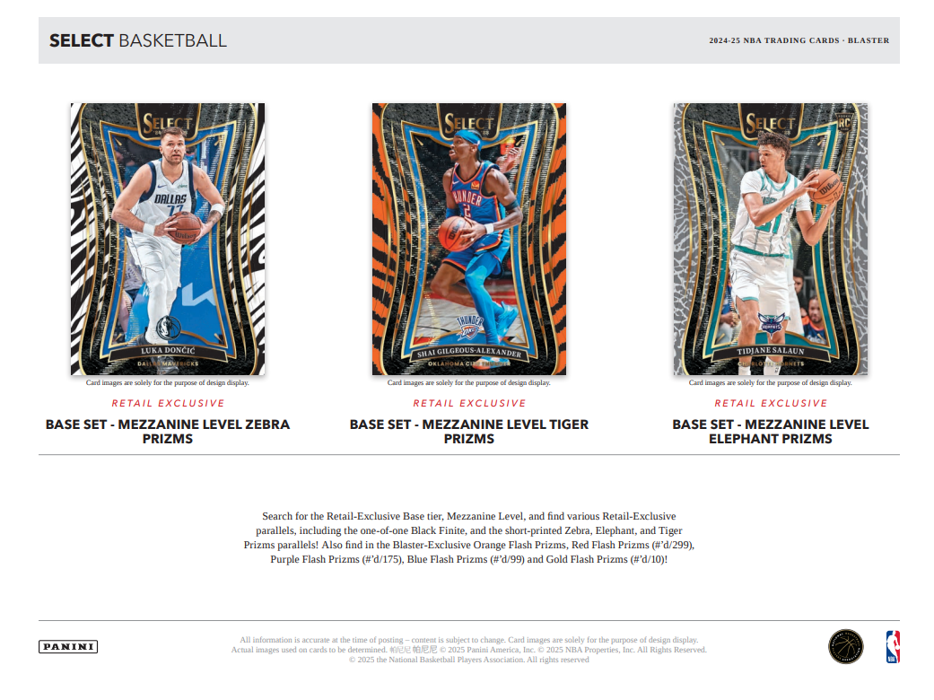 2024-25 Panini Select Cartes Basketball NBA Blaster Box Panini