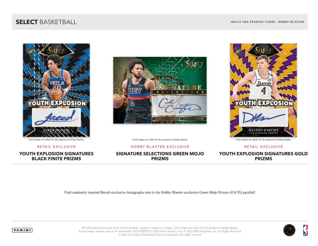 2024-25 Panini Select Cartes Basketball NBA Hobby Blaster Box