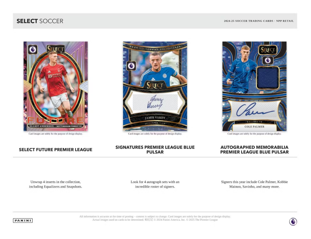 2024-25 Panini Select Premier League Cartes Soccer Blaster Box