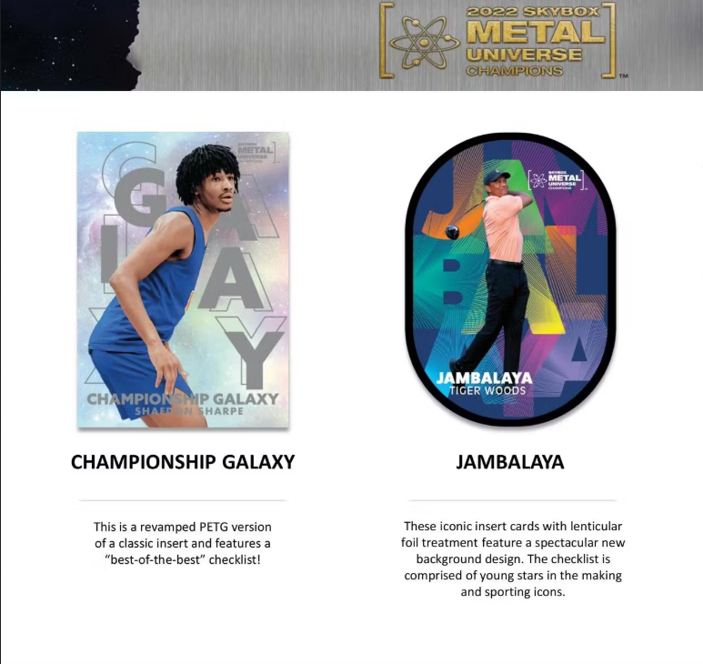 2022 Upper Deck Skybox Metal Universe Champions 5-Pack Blaster Box