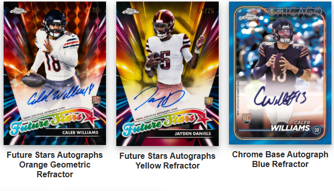 2024 Topps Chrome Cartes Football NFL 7-Pack Blaster Box