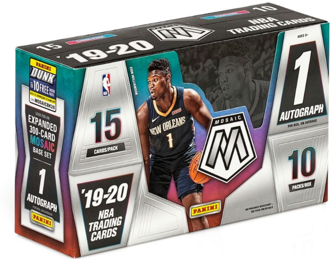 2019-20 Panini Mosaic Cartes Basketball NBA Hobby Box
