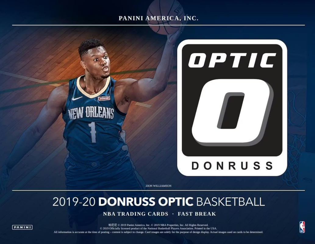 2019-20 Panini Donruss Optic Cartes Basketball NBA Fast Break Box