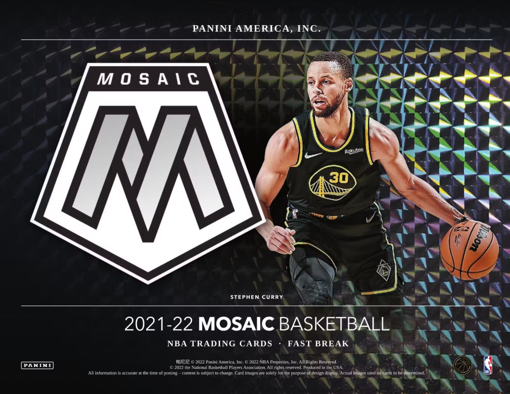2021-22 Panini Mosaic Cartes Basketball NBA Fast break Box