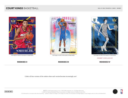 2022-23 Panini Court Kings Cartes Basketball NBA Hobby Box