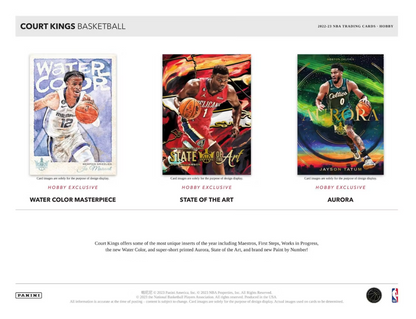 2022-23 Panini Court Kings Cartes Basketball NBA Hobby Box