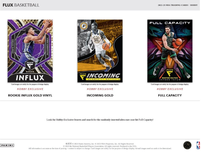 2022-23 Panini Flux Cartes Basketball NBA Hobby Box