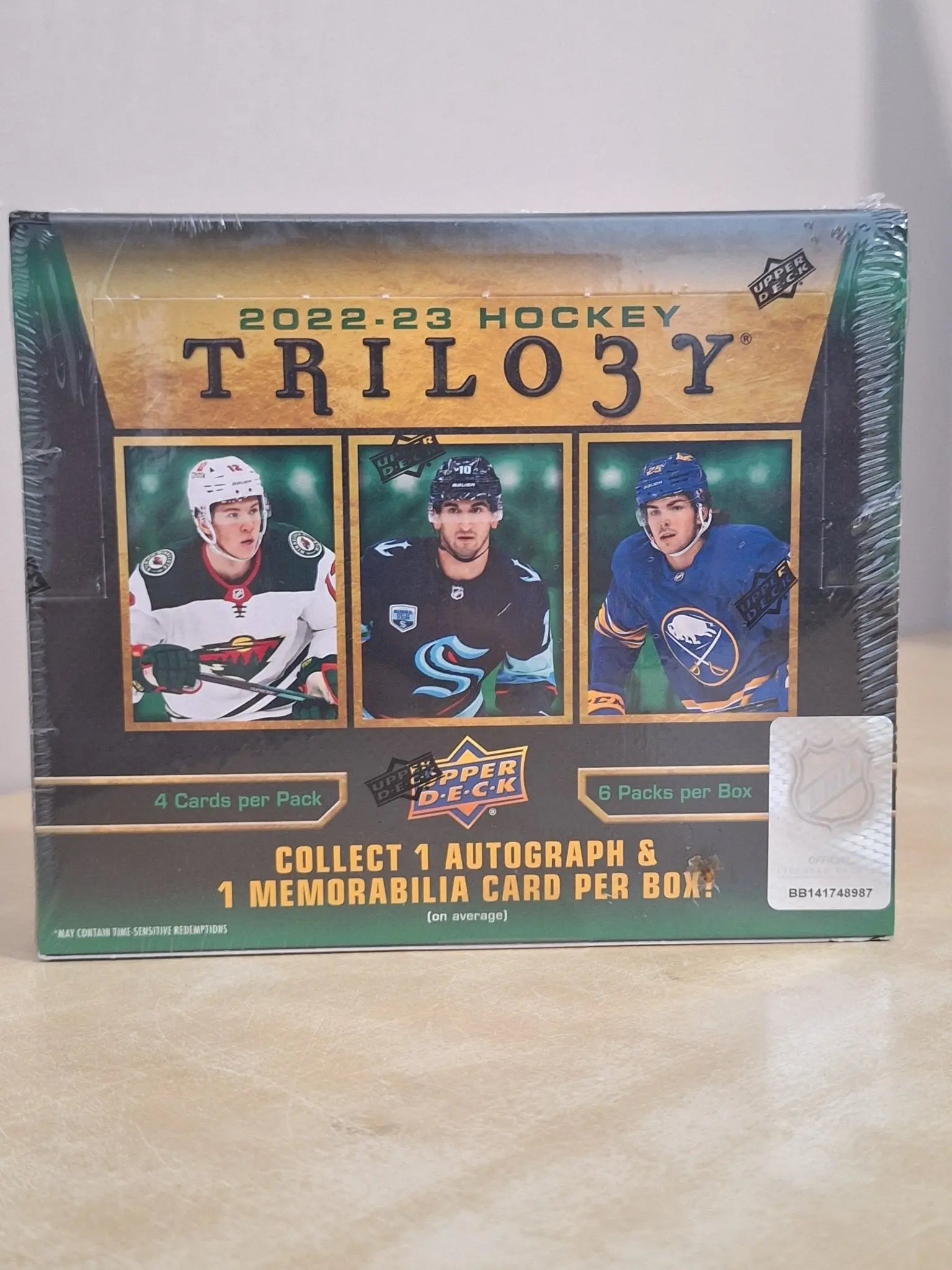 2022/2023 Upper Deck Trilogy Cartes Hockey NHL Hobby Box - TANTEO Cartes & Collections