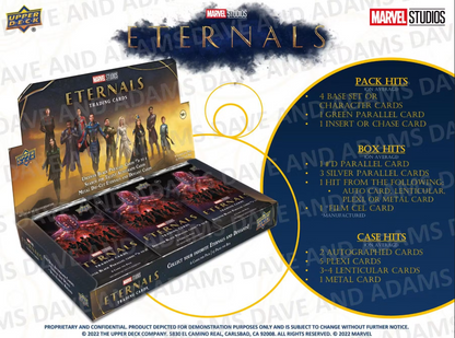 2023 UpperDeck Eternals Cartes Marvel Studios Hobby Box