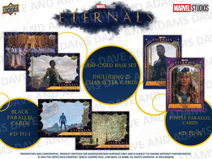 2023 UpperDeck Eternals Cartes Marvel Studios Hobby Box
