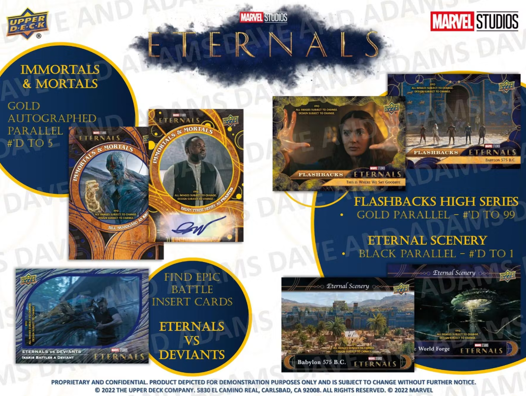 2023 UpperDeck Eternals Cartes Marvel Studios Hobby Box
