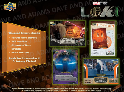 2023 UpperDeck LOKI Cartes Marvel Studios Blaster Box