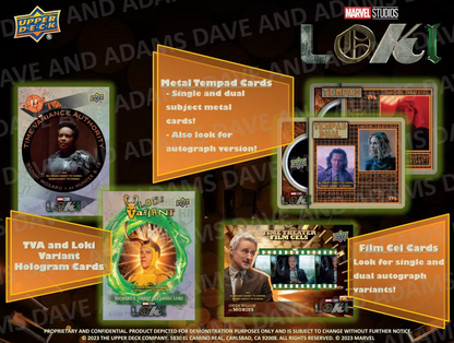 2023 UpperDeck LOKI Cartes Marvel Studios Blaster Box