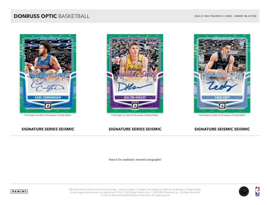2024-25 Panini Donruss Optic Cartes Basketball NBA Hobby Blaster Box