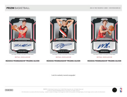 2024-25 Panini Prizm Cartes Basketball NBA Retail Box