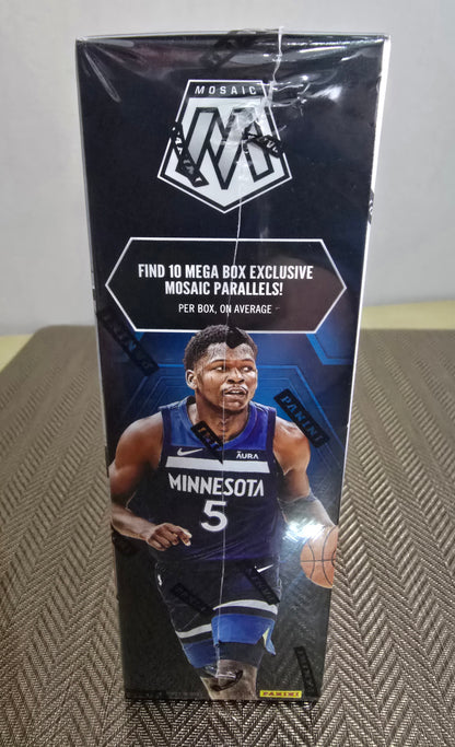 2023/24 Panini Mosaic Cartes Basketball NBA Mega Box (Blue & Pink Mosaic)