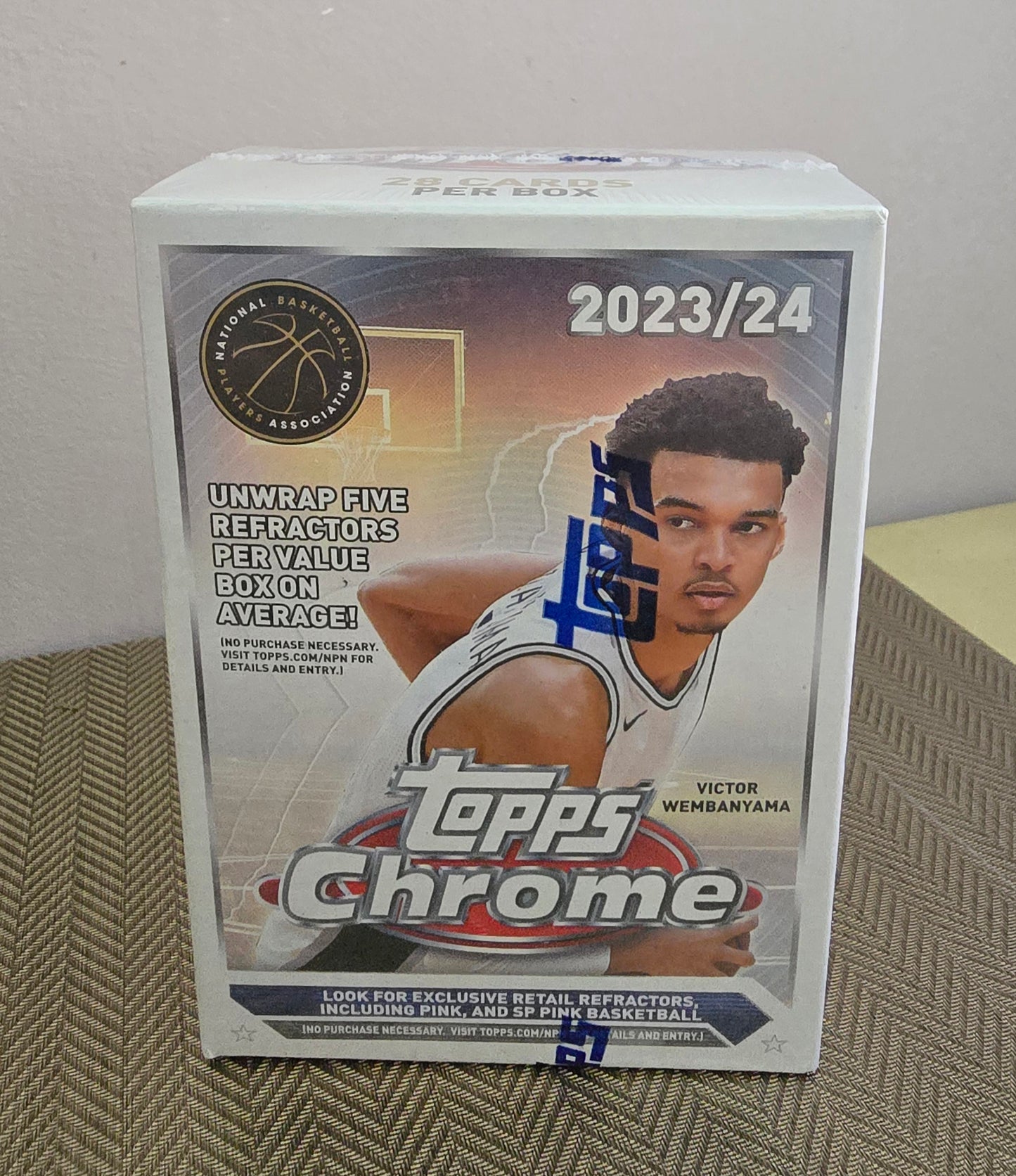 2023-2024 Topps Chrome Cartes Basketball NBA - Blaster Box