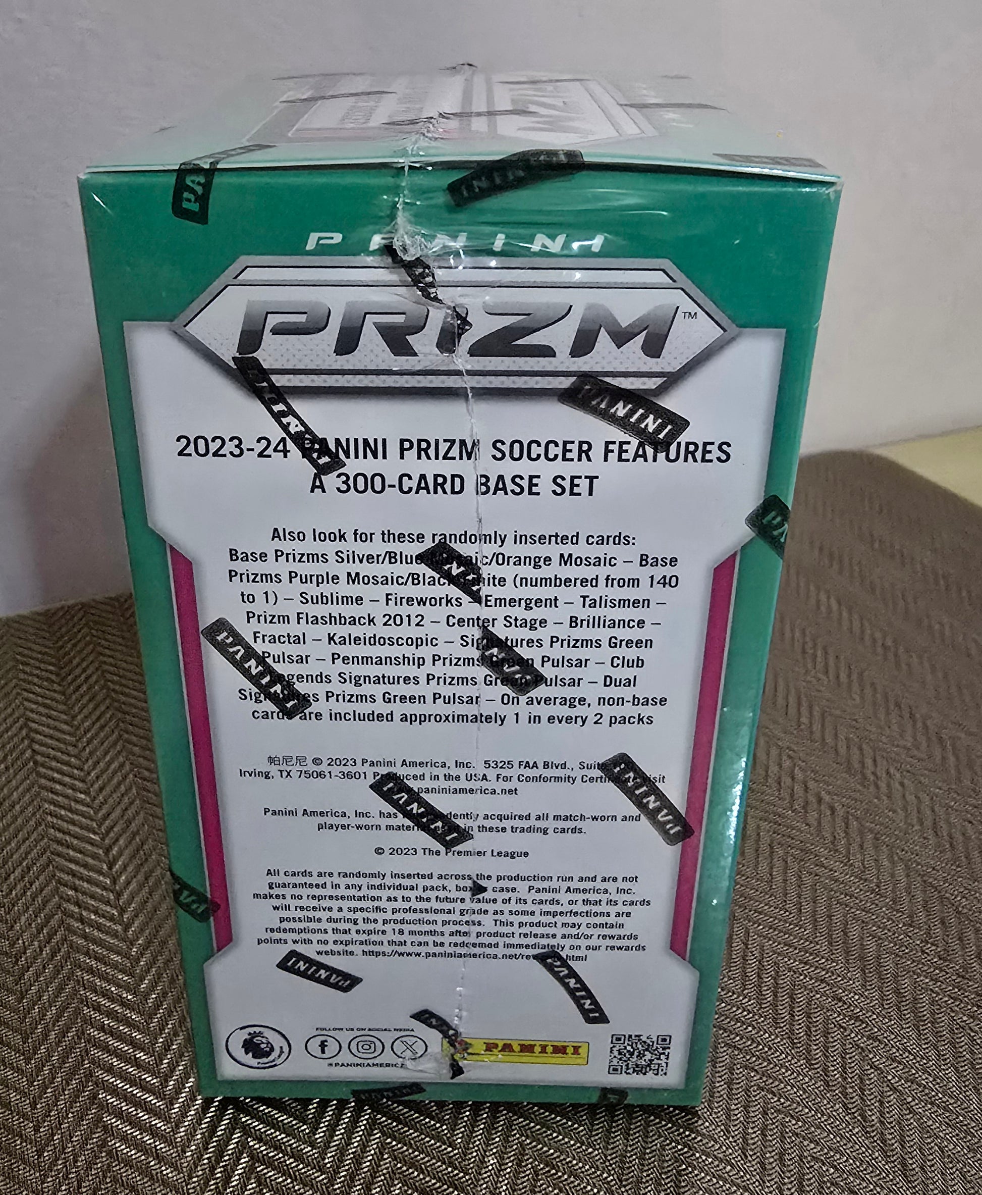 2023/24 Panini Prizm Premier League EPL Soccer 6-Pack Hobby Blaster Box (Blue Mosaic Prizms) Cartes Foot Soccer