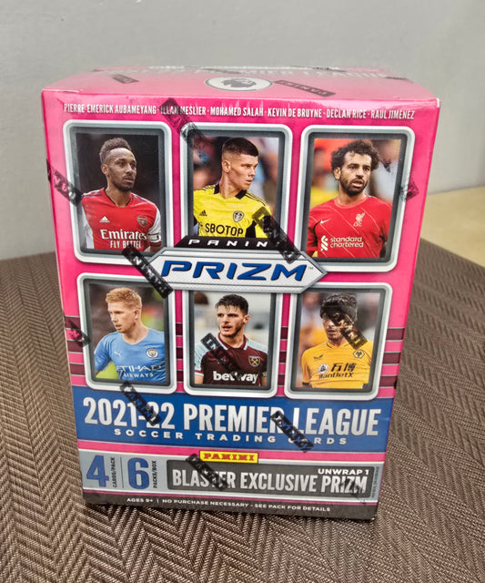 2021/22 Panini Prizm Premier League EPL Soccer 6-Pack Blaster Box Cartes Foot Soccer