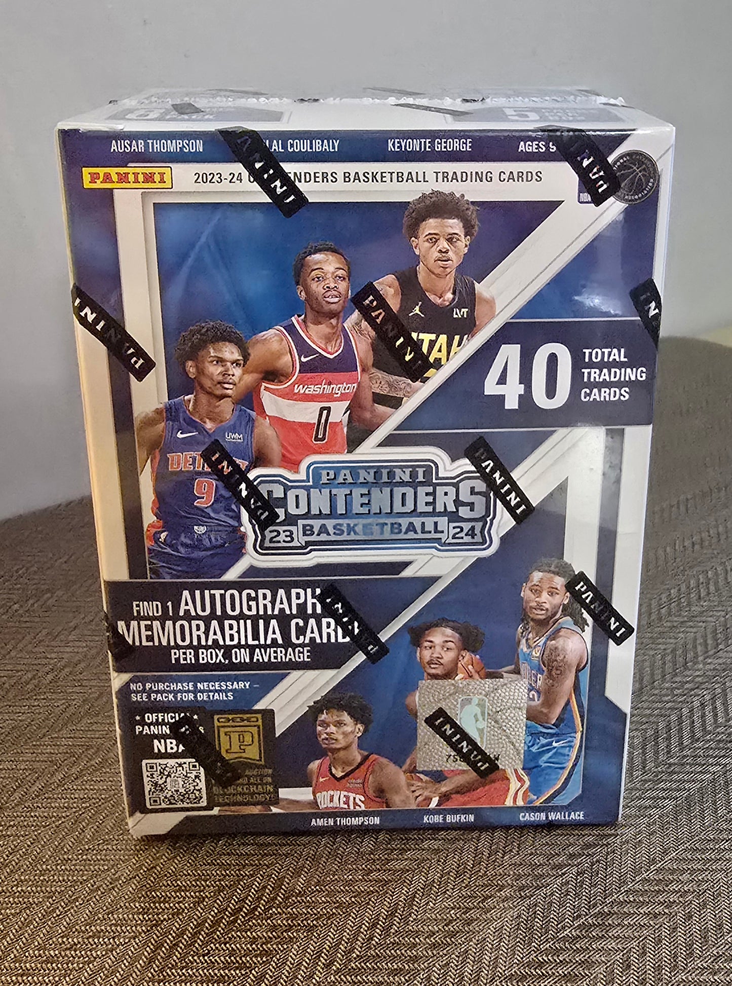 2023/24 Panini Contenders Cartes Basketball NBA 5-Pack Blaster Box