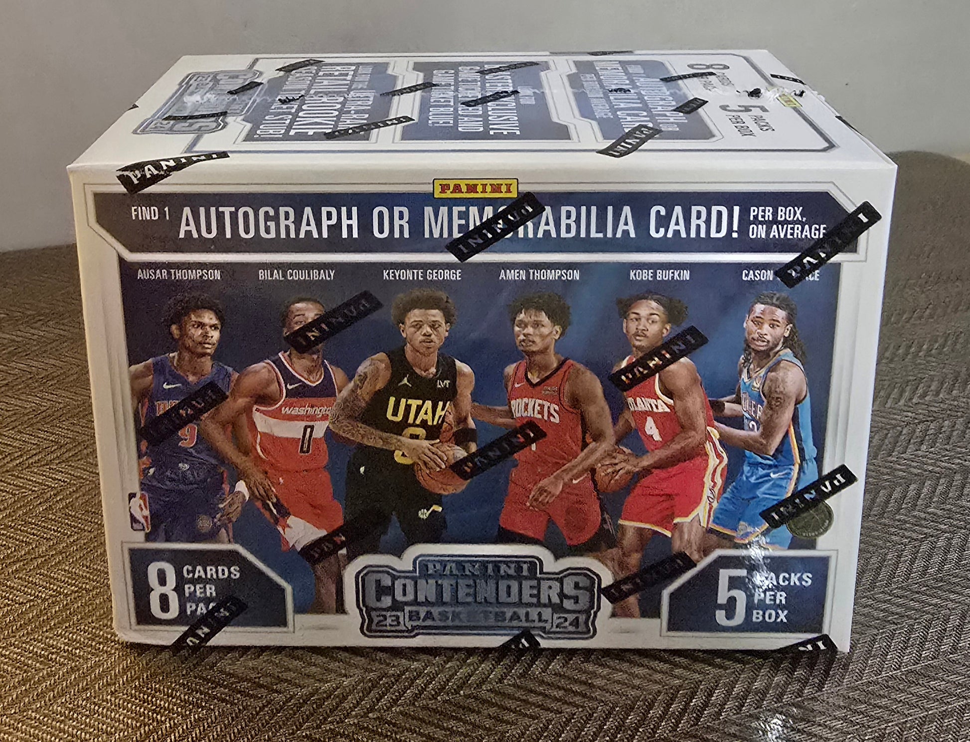 2023/24 Panini Contenders Cartes Basketball NBA 5-Pack Blaster Box