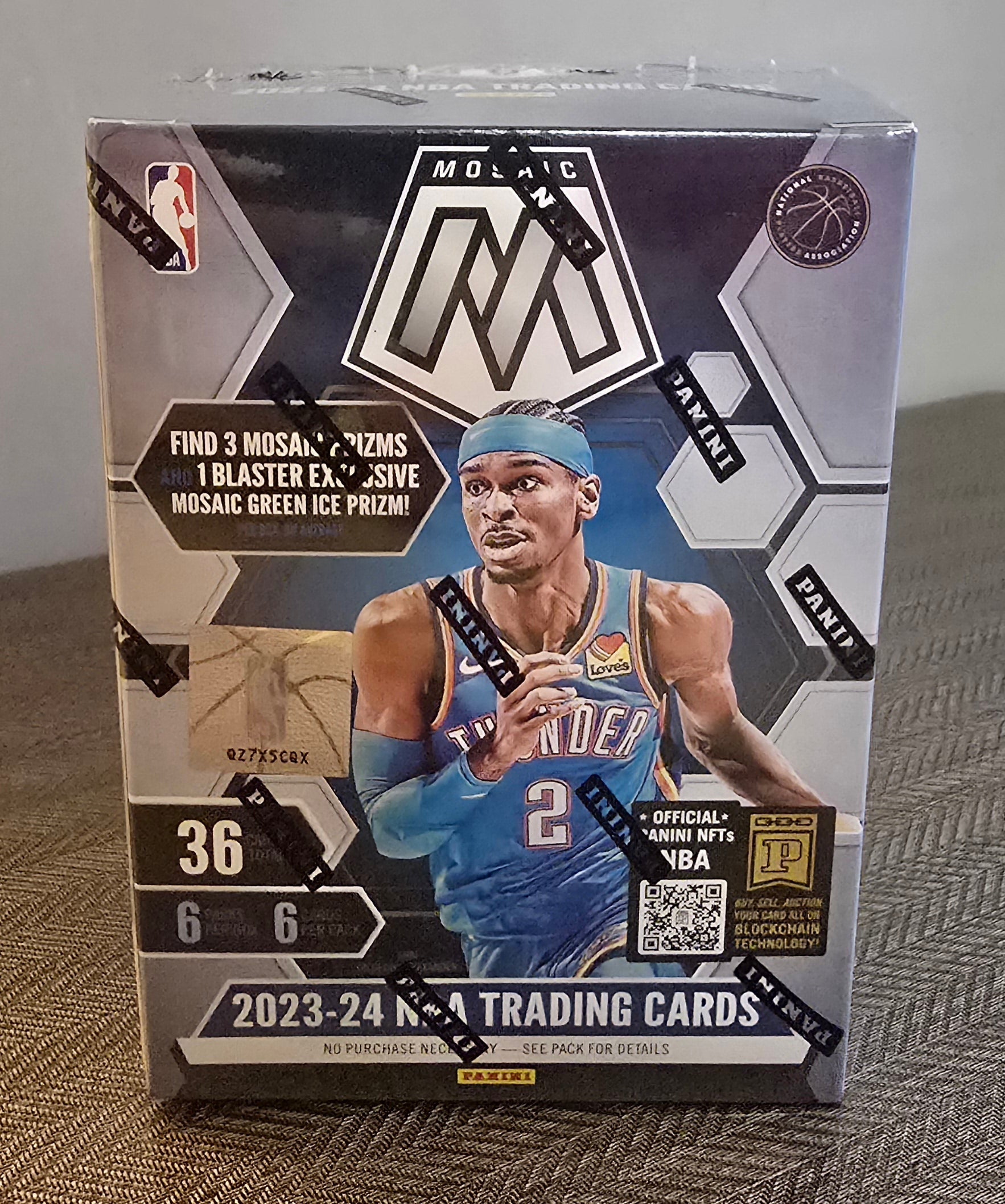 2023/24 Panini Mosaic Cartes Basketball NBA 6-Pack Hobby Blaster Box