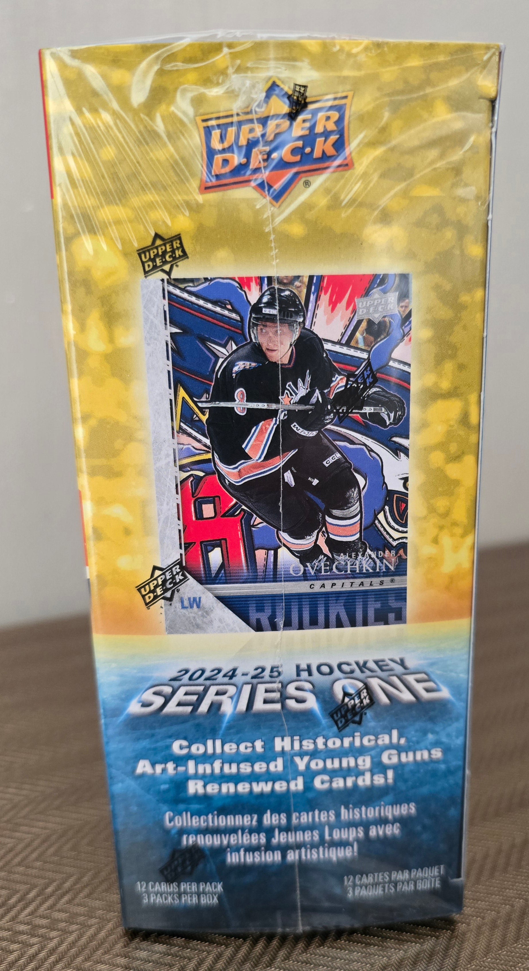 2024/25 Upper Deck Series 1 Cartes Hockey NHL 3-Pack Blaster Box (Oversized Young Guns!)