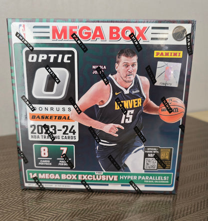 2023/24 Panini Donruss Optic Cartes Basketball NBA Mega Box (Hyper Pink Prizms)