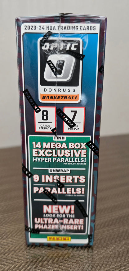 2023/24 Panini Donruss Optic Cartes Basketball NBA Mega Box (Hyper Pink Prizms) Panini