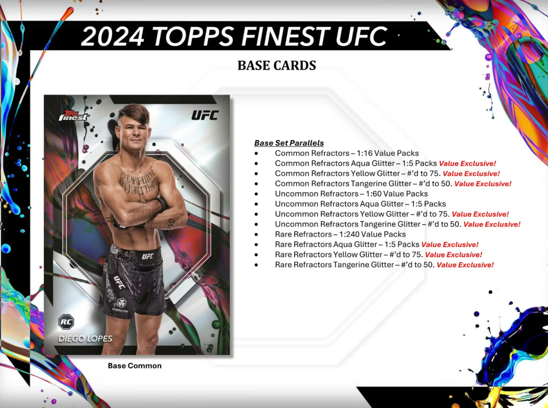 2024 Topps Finest Cartes UFC Blaster Box