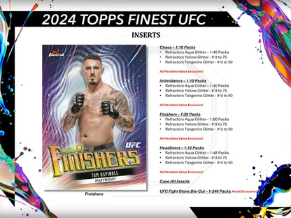2024 Topps Finest Cartes UFC Blaster Box