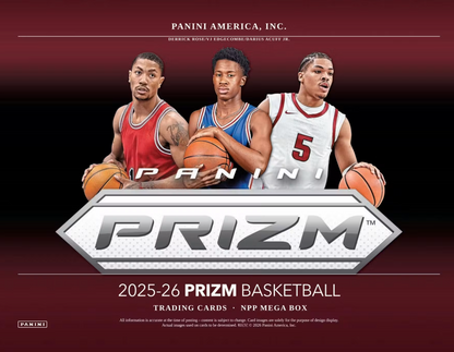 2025-26 Panini Prizm Cartes Basketball NBA Méga Box (Red Ice Prizms!)