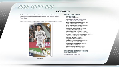 2025-26 Topps UEFA Club Competitions Cartes Foot Soccer Blaster Box