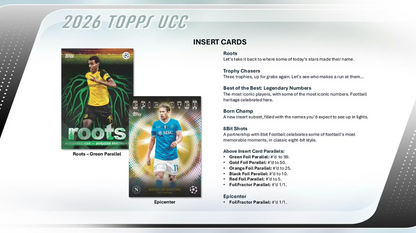 2025-26 Topps UEFA Club Competitions Cartes Foot Soccer Blaster Box