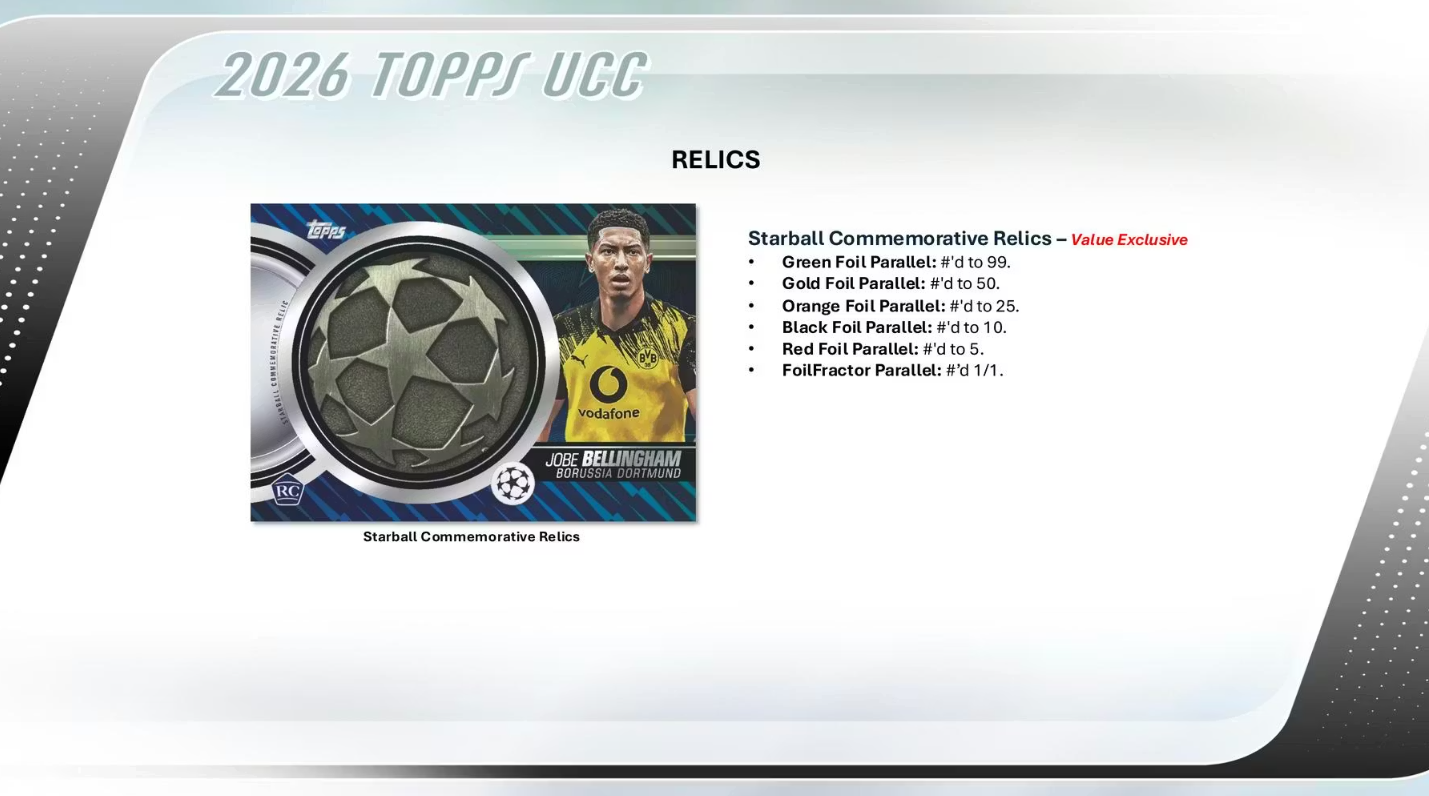 2025-26 Topps UEFA Club Competitions Cartes Foot Soccer Blaster Box
