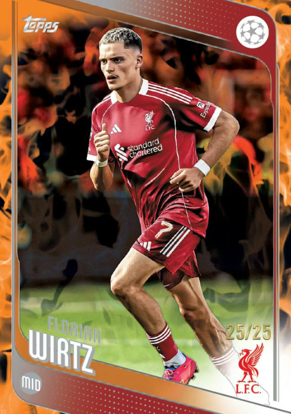 2025-26 Topps UEFA Club Competitions Cartes Foot Soccer Blaster Box