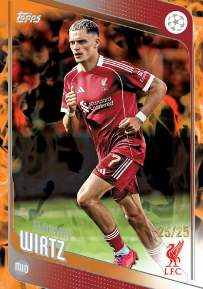 2025-26 Topps UEFA Club Competitions Cartes Foot Soccer Blaster Box