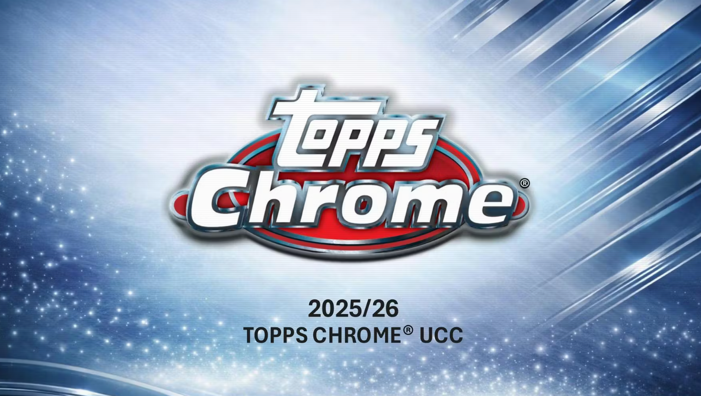 2025-26 Topps Chrome UEFA Club Competitions Cartes Foot Soccer Blaster Box