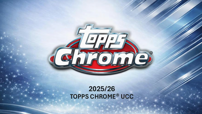 2025-26 Topps Chrome UEFA Club Competitions Cartes Foot Soccer Blaster Box