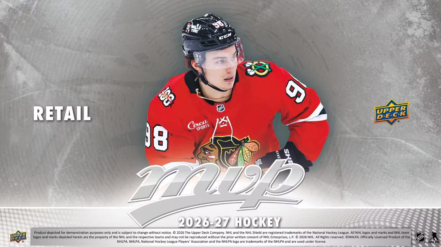 2026-27 Upper Deck MVP  Cartes Hockey NHL Retail Box