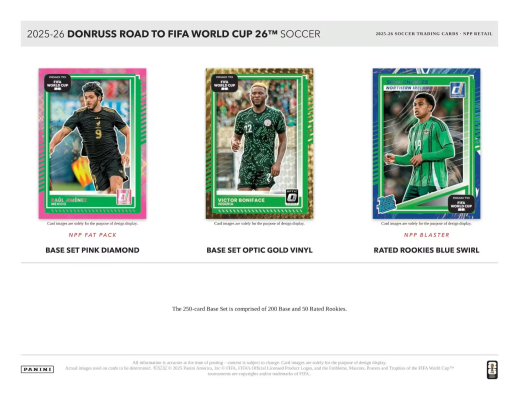 2025/26 Panini Donruss Road to FIFA World Cup Cartes Foot Soccer Blaster Box