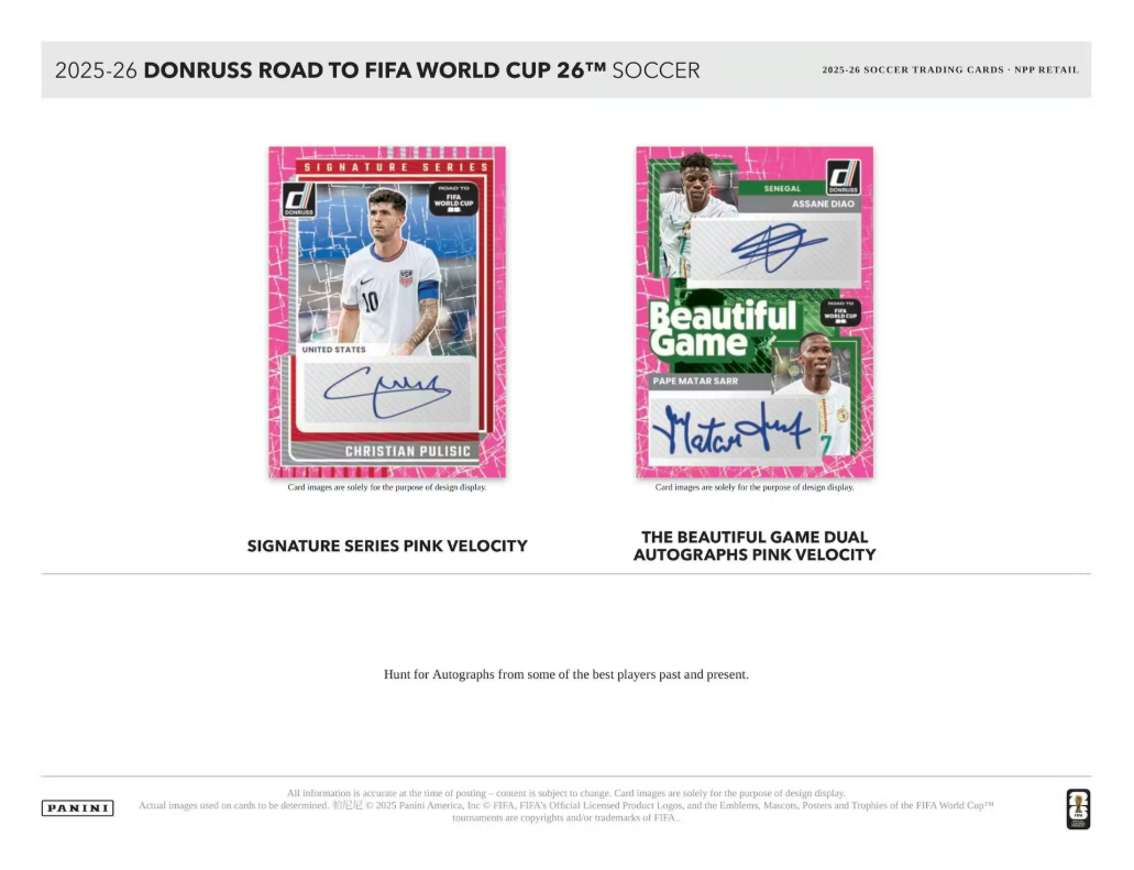 2025/26 Panini Donruss Road to FIFA World Cup Cartes Foot Soccer Blaster Box