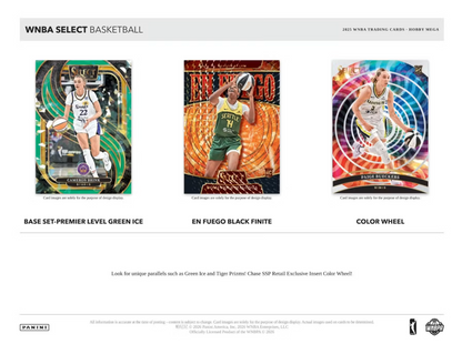 2025 Panini Select WNBA Cartes Basketball Hobby Méga Box